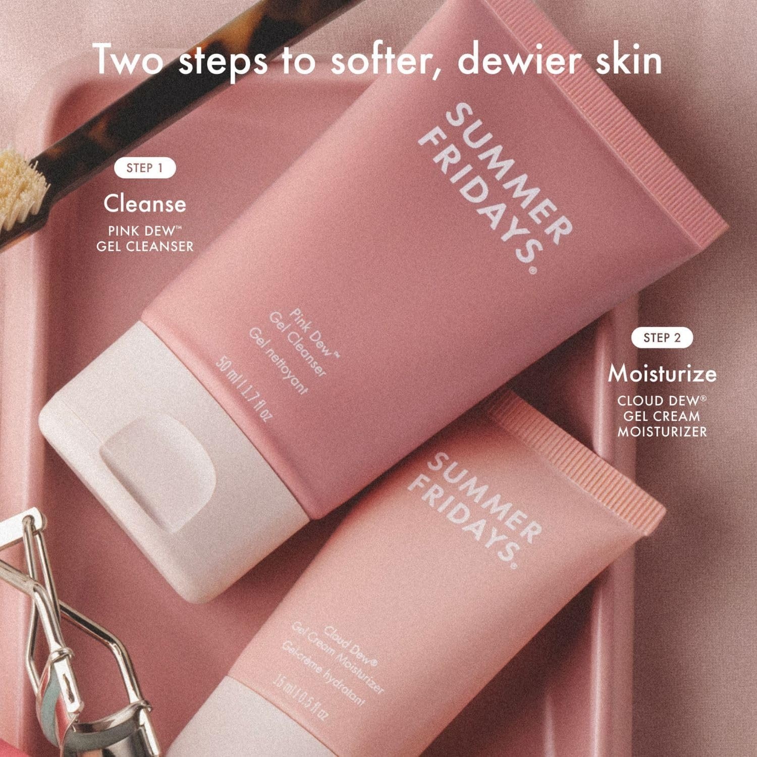 image:imageSummer Fridays Cloud Dew Gel Cream Moisturizer Lightweight Facial Moisturizer with Hyaluronic Acid Coconut Water Cherry Extract Ceramides for SkinPlumping Hydration 05 Fl Oz3 Count Pack of 1