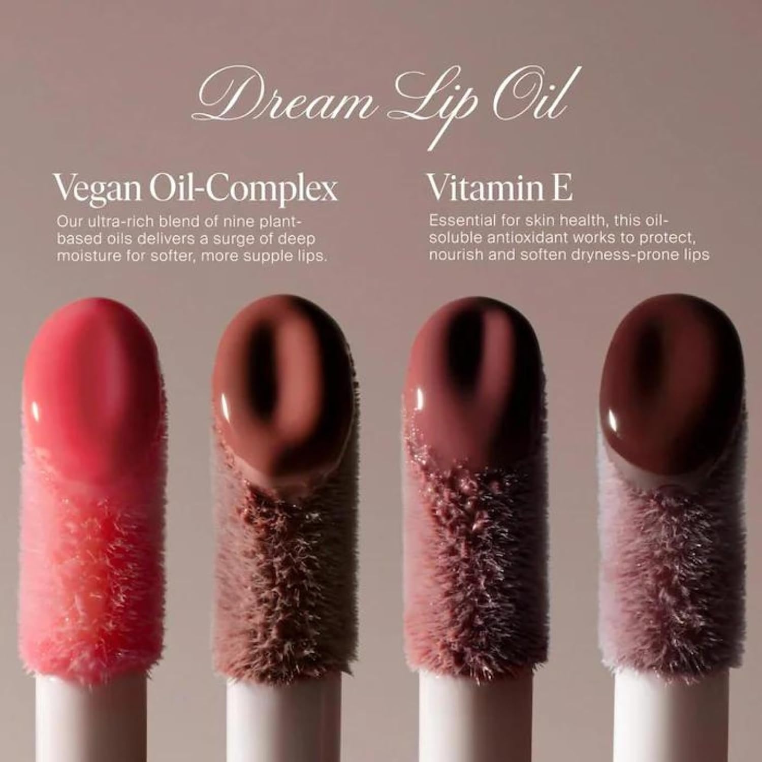 image:imageSummer Fridays Dream Lip Oil Hydrating Tinted Lip Gloss Oil NonSticky Formula with Skincare Benefits for LongLasting Softness Shine Effortless Beauty Gifts Warm Beige 015 OzSoft Mauve