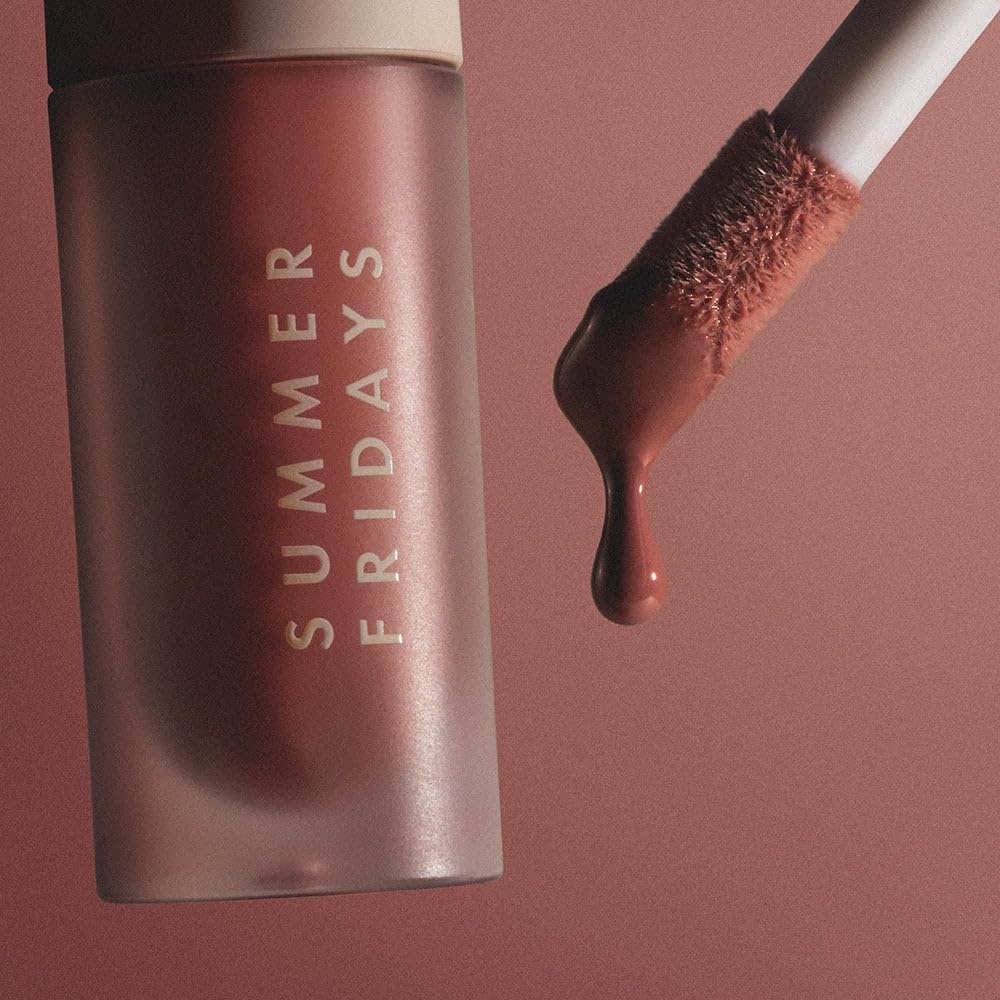 image:imageSummer Fridays Dream Lip Oil Hydrating Tinted Lip Gloss Oil NonSticky Formula with Skincare Benefits for LongLasting Softness Shine Effortless Beauty Gifts Warm Beige 015 OzBlush Dreams