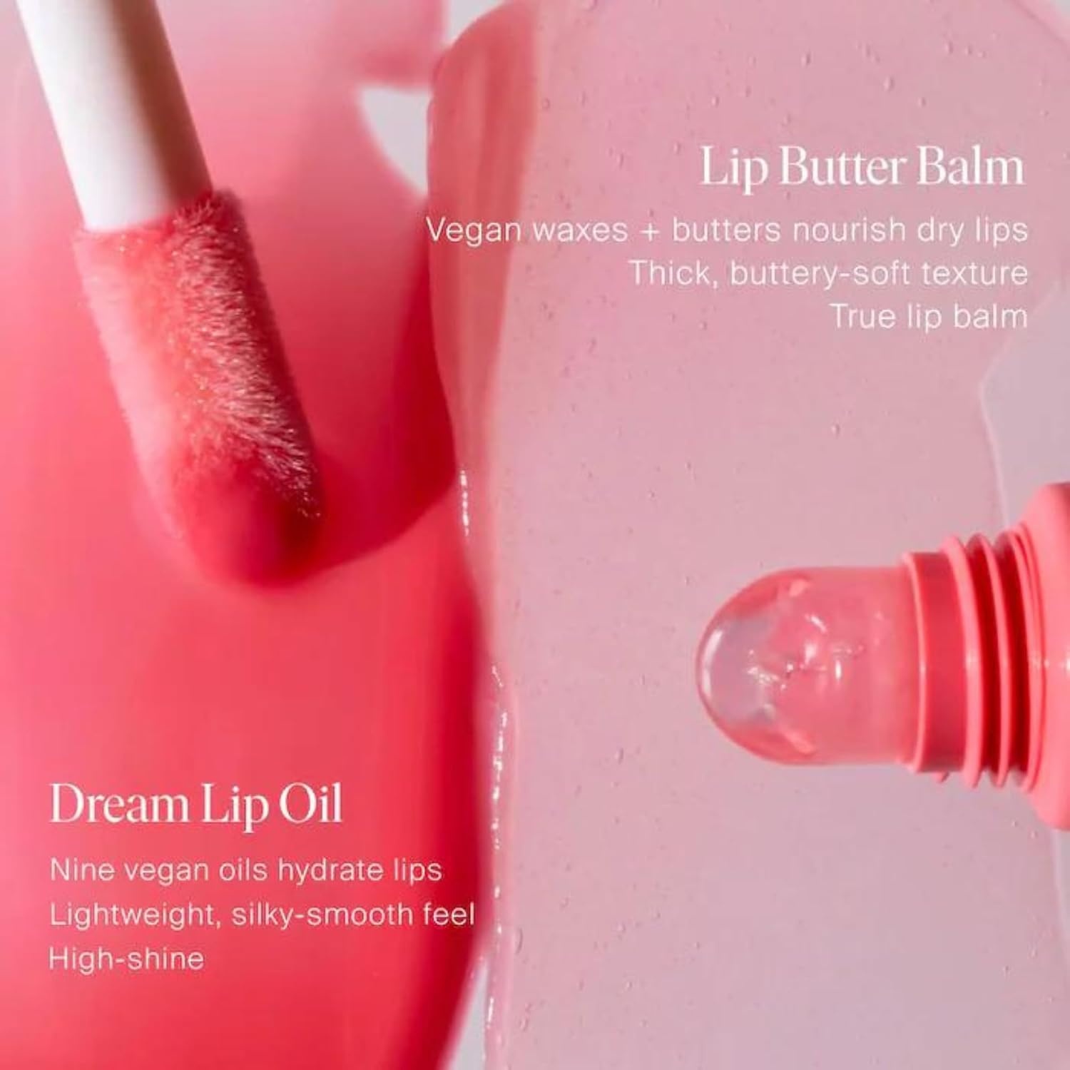 image:imageSummer Fridays Dream Lip Oil Hydrating Tinted Lip Gloss Oil NonSticky Formula with Skincare Benefits for LongLasting Softness Shine Effortless Beauty Gifts Warm Beige 015 OzPink Cloud