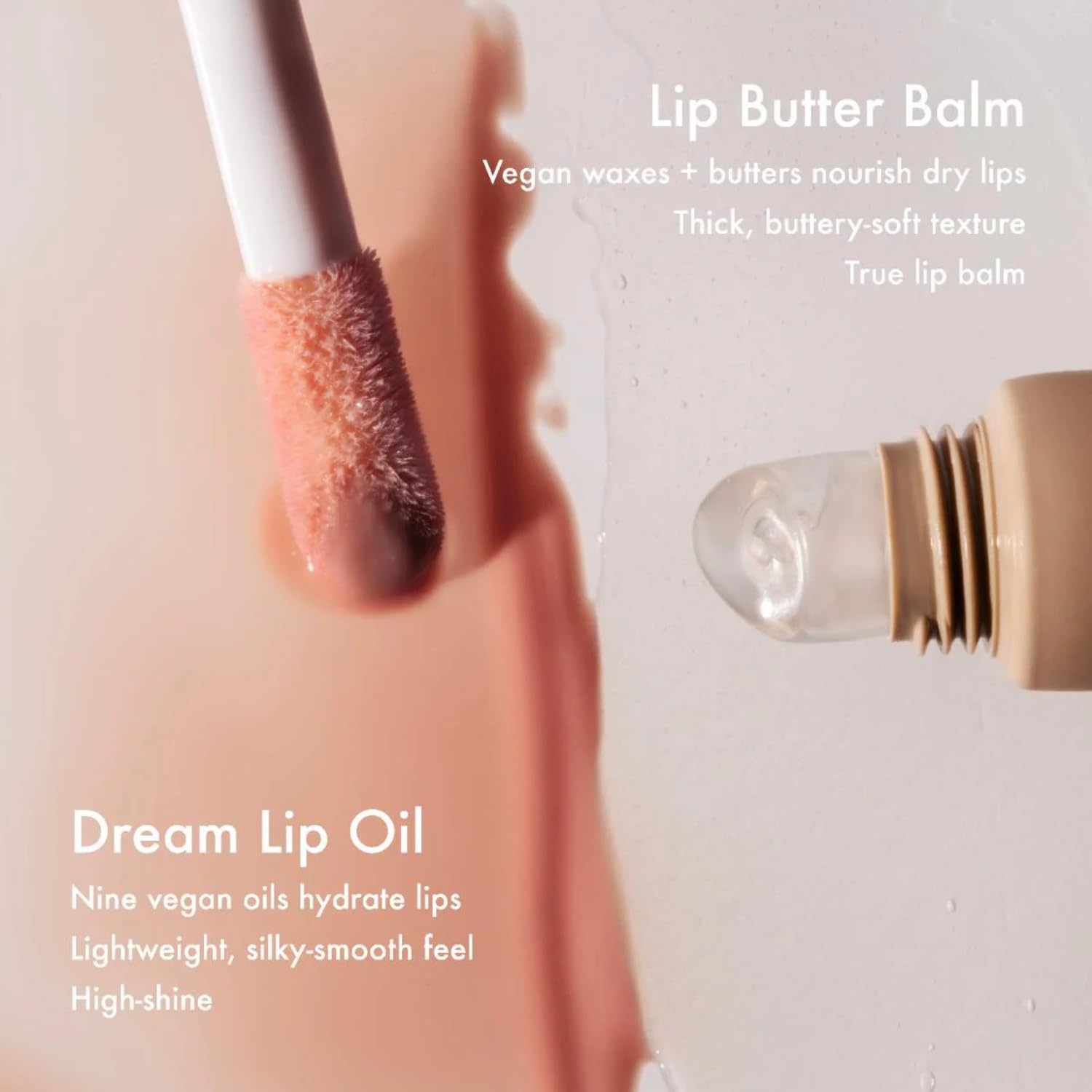 image:imageSummer Fridays Dream Lip Oil Hydrating Tinted Lip Gloss Oil NonSticky Formula with Skincare Benefits for LongLasting Softness Shine Effortless Beauty Gifts Warm Beige 015 OzBare Sand