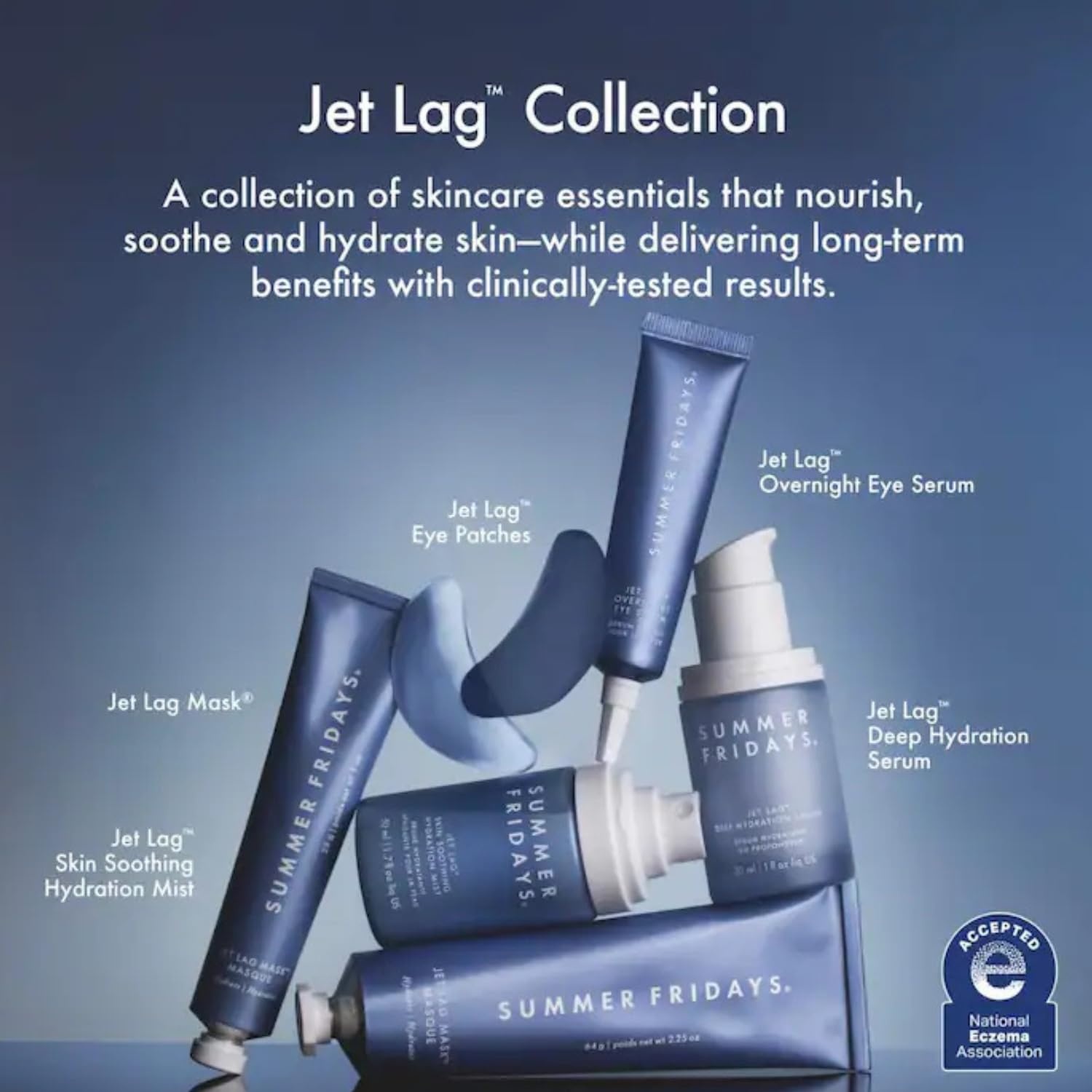 image:imageSummer Fridays Jet Lag Hydrating Eye Patches Depuffing Hydrogel Under Eye Masks with Hyaluronic Acid Caffeine Peptides Soothing Refreshing AtHome Travel Skin Care 15 Pairs6 Count Pack of 1