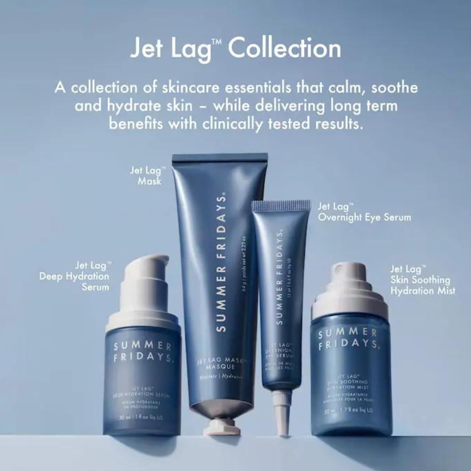 image:imageSummer Fridays Jet Lag Skin Soothing Hydration Face Mist UltraFine Facial Spray amp Hydrating Mist to Comfort Soothe amp Help Provide Protective Moisture Barrier Support for Glowing Skin 17 Fl Oz