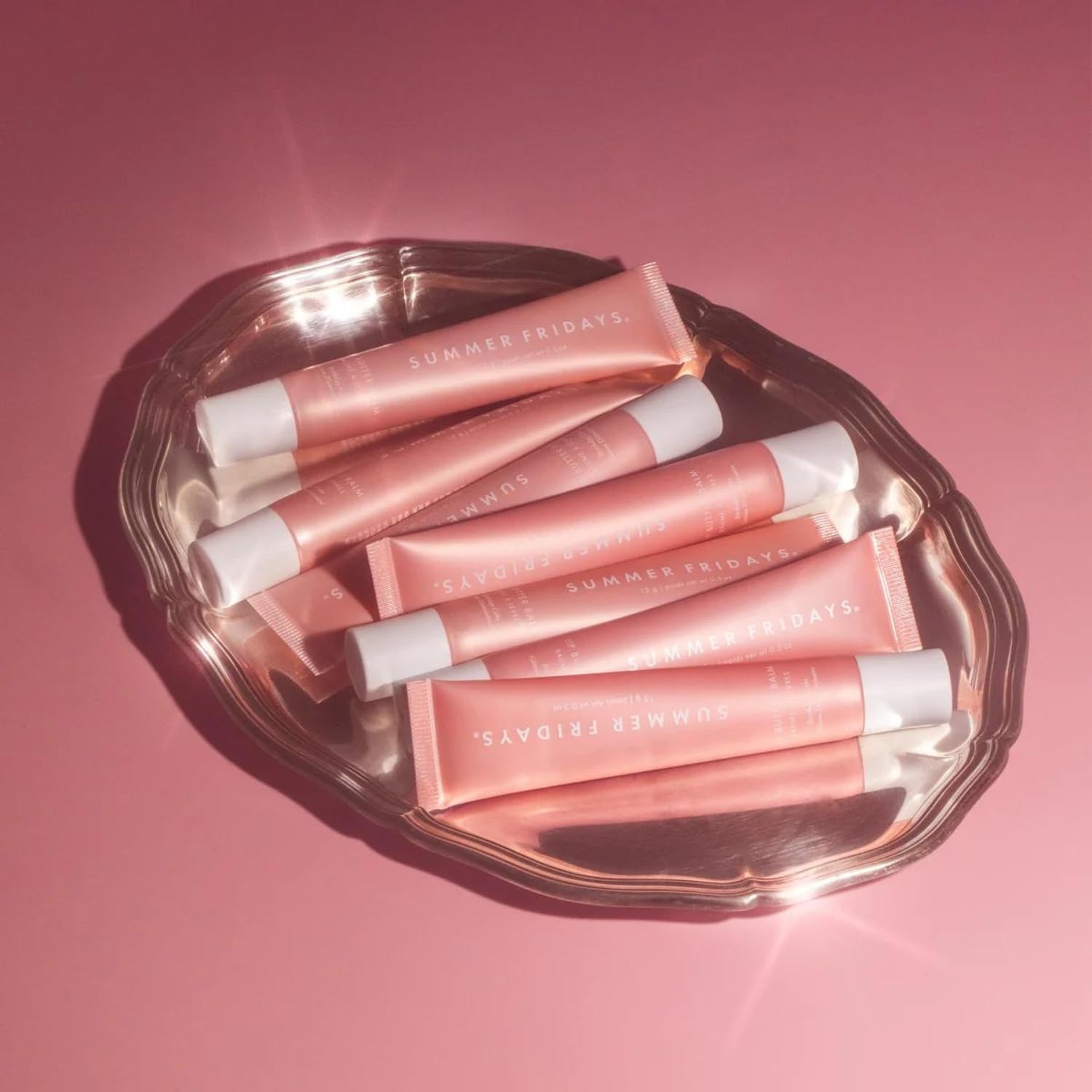 image:imageSummer Fridays Lip Butter Balm Moisturizing Lip Gloss for Instant Shine Sheer Color With Nourishing Shea Butter Everyday Makeup Skin Care Summer Essentials Vegan Pink Sugar 5 OzBirthday Cake