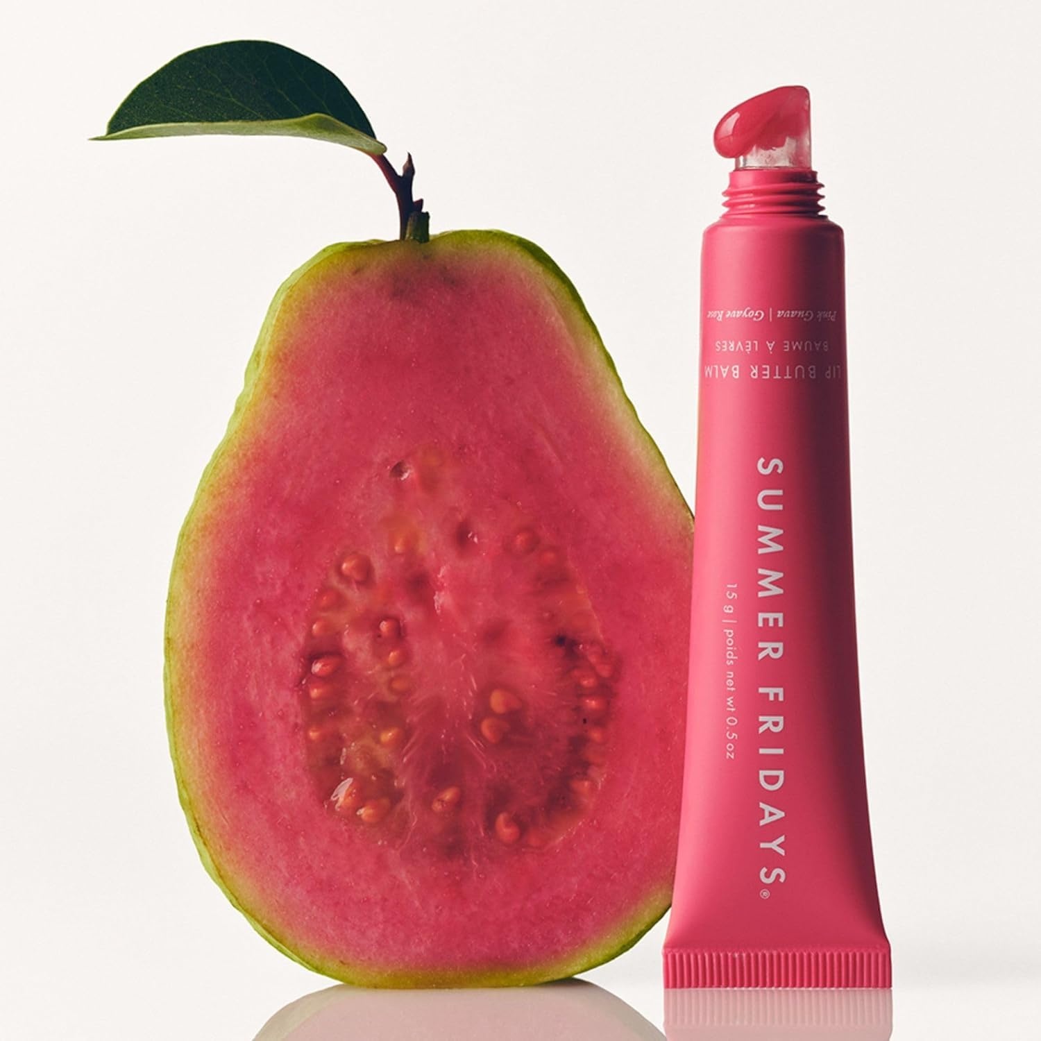 image:imageSummer Fridays Lip Butter Balm Moisturizing Lip Gloss for Instant Shine Sheer Color With Nourishing Shea Butter Everyday Makeup Skin Care Summer Essentials Vegan Pink Sugar 5 OzPink Guava