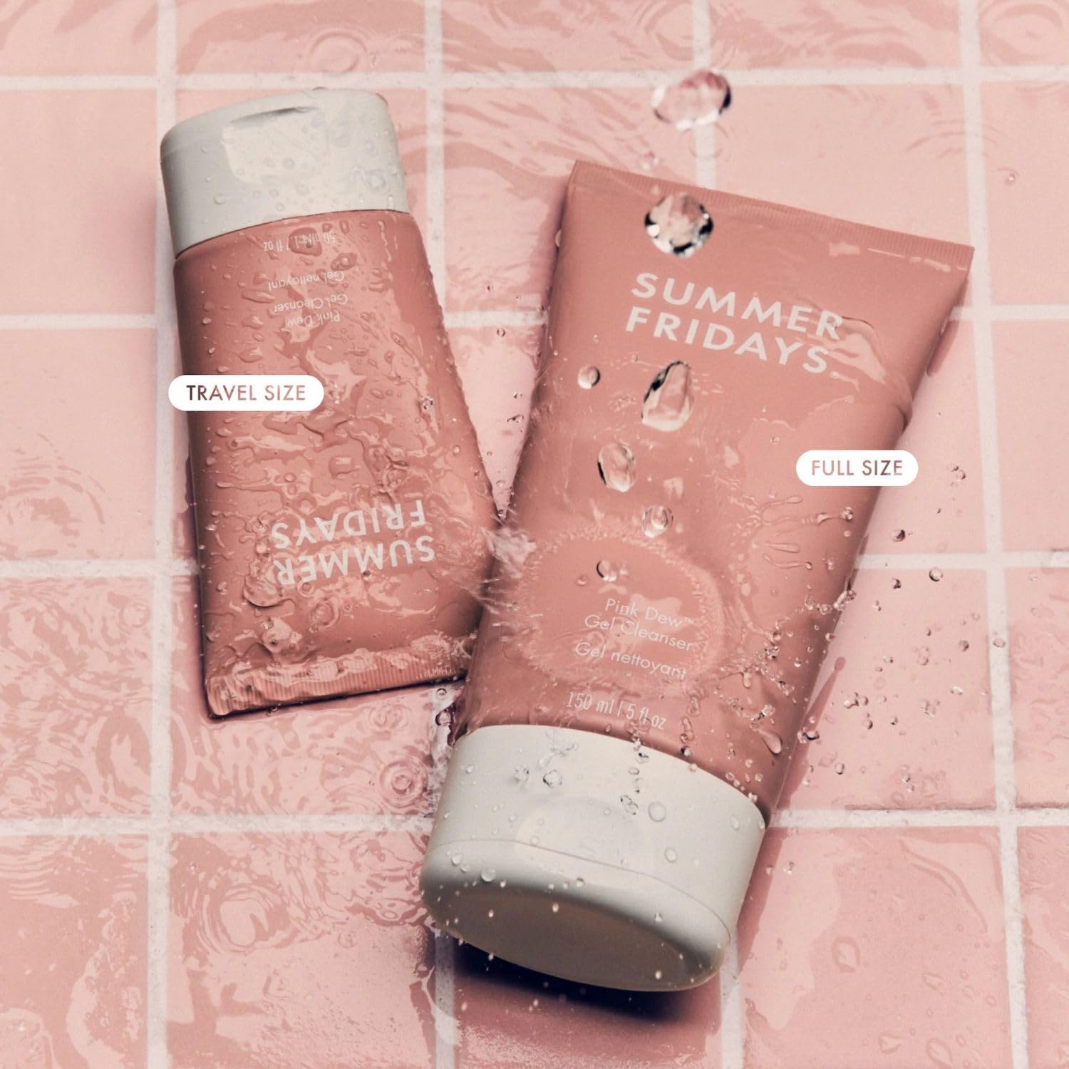image:imageSummer Fridays Pink Dew Gel Facial Cleanser pHBalanced Foaming Gel Face Wash for Oily BlemishProne Sensitive Skin Refreshing Hydrating Gentle Face Cleanser for Soft Radiant Skin17 fl oz5 Fl Oz Pack of 1