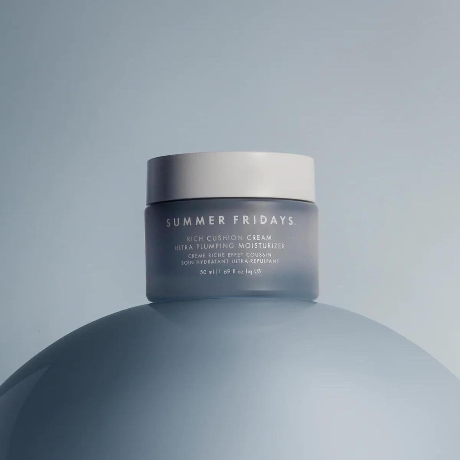 image:imageSummer Fridays Rich Cushion Face Cream Ultra Plumping Barrier Repair Cream Makeup Primer Infuses Skin with Rich Hydration from Glycerin Squalane NonComedogenic FragranceFree 169 Oz