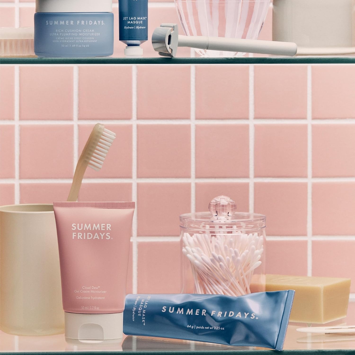 image:imageSummer Fridays Rich Cushion Face Cream Ultra Plumping Barrier Repair Cream Makeup Primer Infuses Skin with Rich Hydration from Glycerin Squalane NonComedogenic FragranceFree 169 Oz