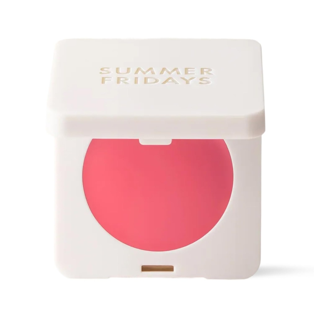 image:imageSummer Fridays Blush Butter Balm SkincareInfused Hydrating Cream Blush with Hyaluronic Acid Ceramides amp Shea Butter for a Dewy Flush of Color Cheek and Lip Tint Berry Spritz 014 OzPink Sunset