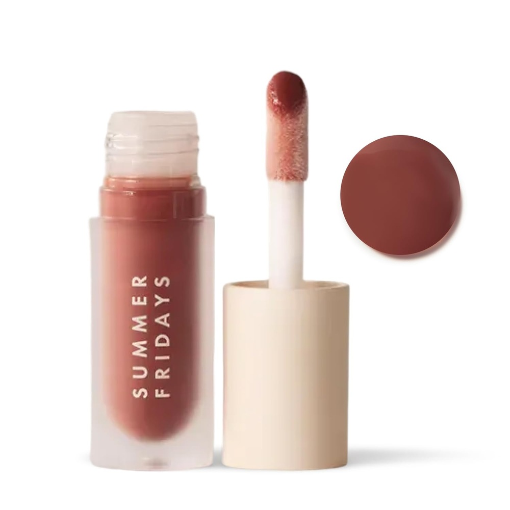 image:imageSummer Fridays Dream Lip Oil Hydrating Tinted Lip Gloss Oil NonSticky Formula with Skincare Benefits for LongLasting Softness Shine Effortless Beauty Gifts Warm Beige 015 OzWarm Beige