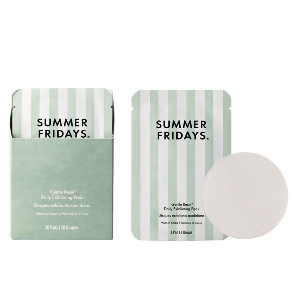 image:imageSummer Fridays Gentle Reset Daily Exfoliating Toner Pads 30 Ct