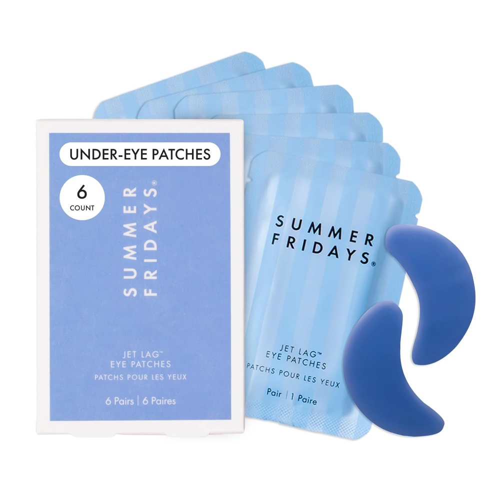 image:imageSummer Fridays Jet Lag Hydrating Eye Patches Depuffing Hydrogel Under Eye Masks with Hyaluronic Acid Caffeine Peptides Soothing Refreshing AtHome Travel Skin Care 15 Pairs6 Count Pack of 1