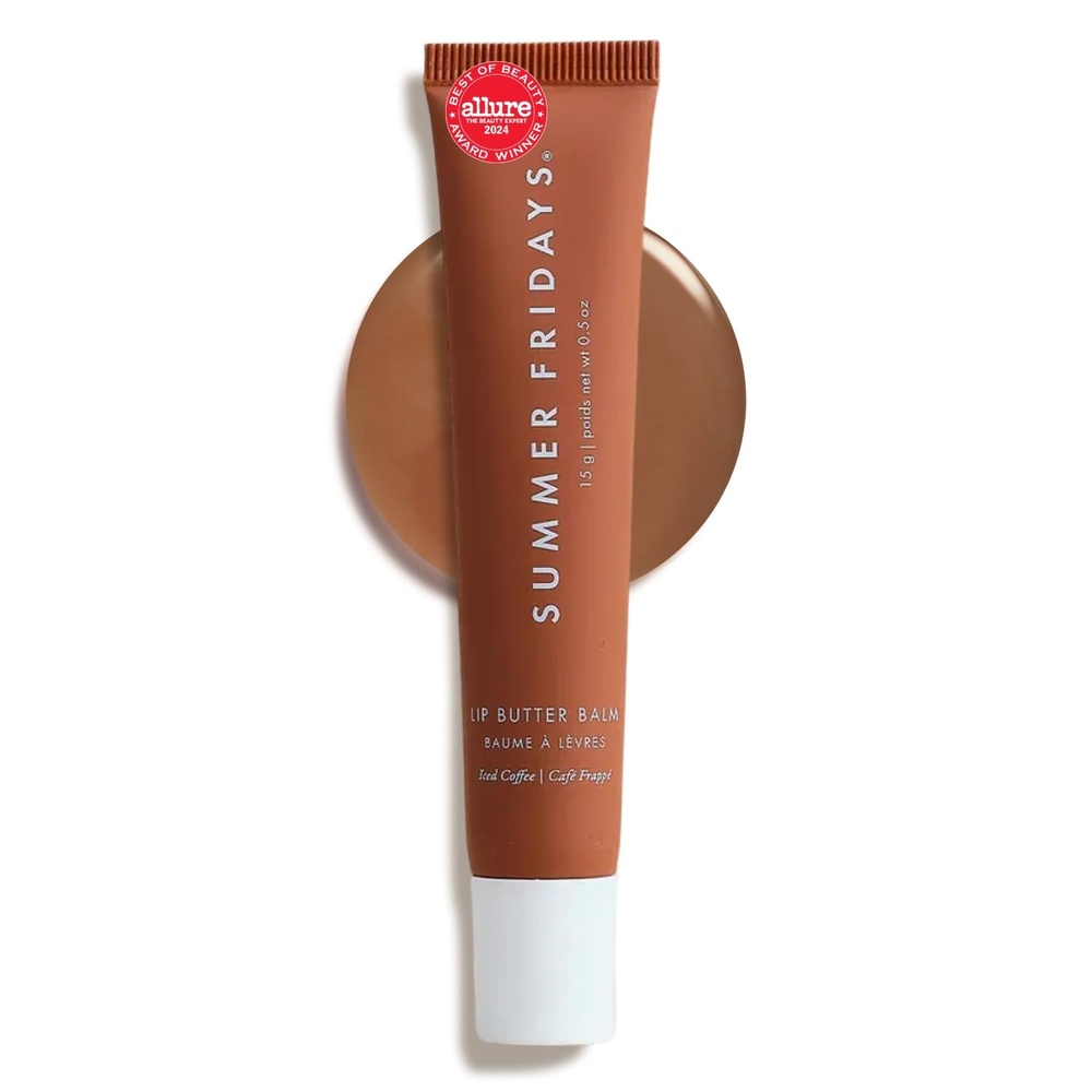 image:imageSummer Fridays Lip Butter Balm Moisturizing Lip Gloss for Instant Shine Sheer Color With Nourishing Shea Butter Everyday Makeup Skin Care Summer Essentials Vegan Pink Sugar 5 OzIced Coffee