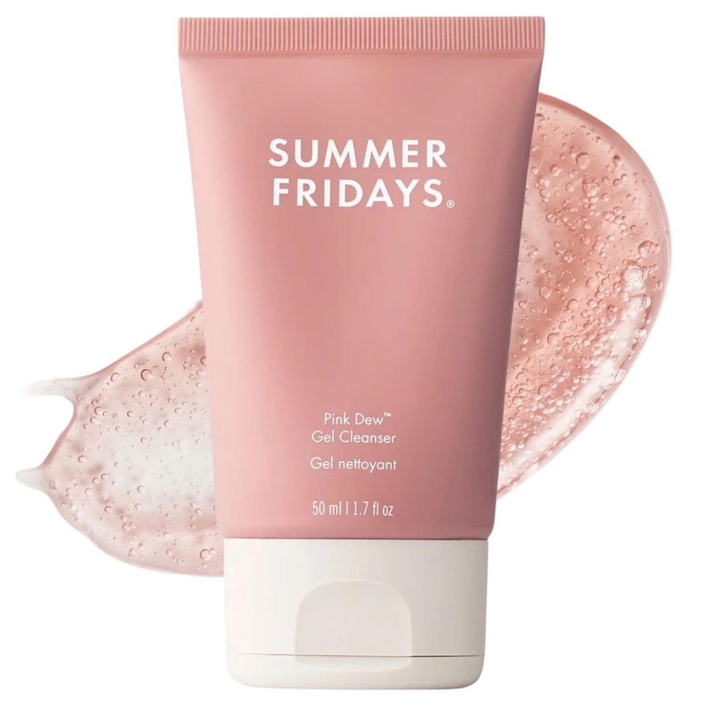 image:imageSummer Fridays Pink Dew Gel Facial Cleanser pHBalanced Foaming Gel Face Wash for Oily BlemishProne Sensitive Skin Refreshing Hydrating Gentle Face Cleanser for Soft Radiant Skin17 fl oz17 Fl Oz Pack of 1