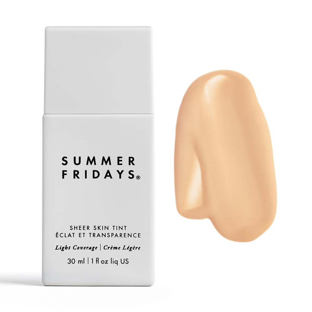 image:imageSummer Fridays Sheer Skin Tint Lightweight Face Makeup Shade 6 1 OzShade 01  Fair with Neutral Peach Undertones