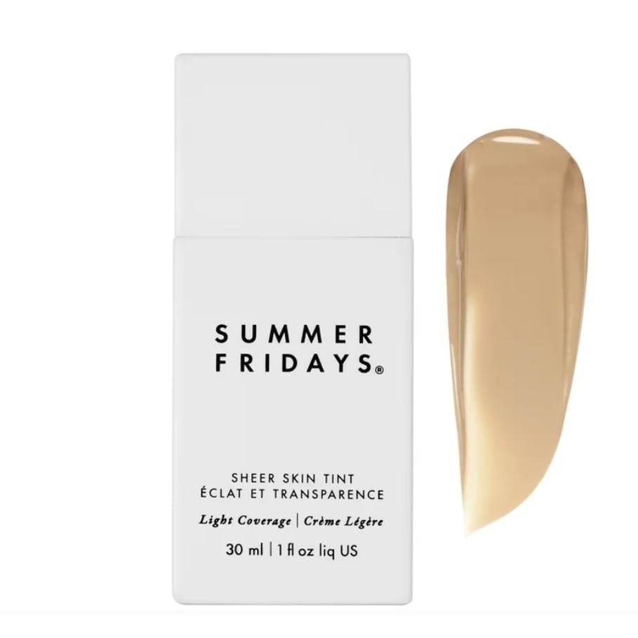 image:imageSummer Fridays Sheer Skin Tint Lightweight Face Makeup Shade 6 1 OzShade 02 Light with Cool Undertones