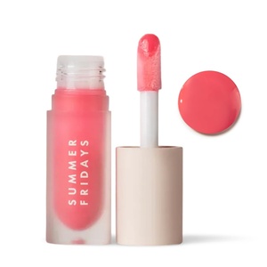 Summer Fridays Dream Lip Oil – Hydrating Tinted Lip Gloss Oil – Non-Sticky Formula with Skincare Benefits for Long-Lasting Softness + Shine – Effortless Beauty Gifts – Warm Beige (0.15 Oz)(Pink Cloud)