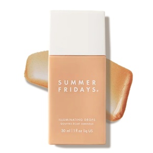 Summer Fridays Illuminating Drops – Hydrating Serum-Like Formula with Hyaluronic Acid – Dewy Summer Makeup with Skincare Benefits – Help Support a Healthy Skin Barrier (1 Fl Oz)