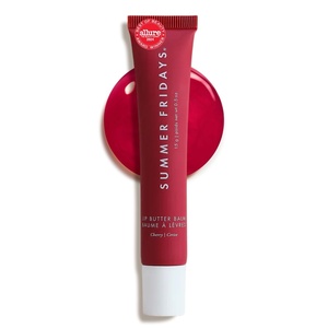 Summer Fridays Lip Butter Balm – Moisturizing Lip Gloss for Instant Shine + Sheer Color – With Nourishing Shea Butter – Everyday Makeup + Skin Care Summer Essentials – Vegan – Pink Sugar (.5 Oz)(Cherry)