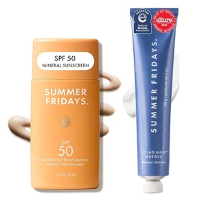 Summer Fridays Mini Jet Lag Mask & ShadeDrops SPF 50 Face Sunscreen (2 Ct)(2 Count (Pack of 1))