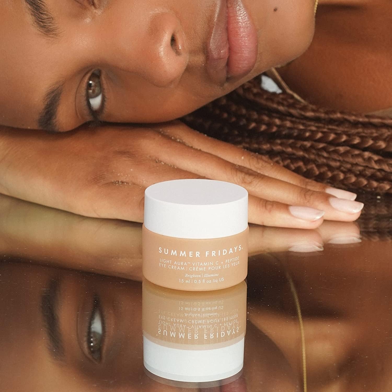 image:imageSummer Fridays Light Aura Vitamin C Peptide Eye Cream Brightening Eye Cream with an Illuminating and Hydrating Formula 05 Fl Oz05 Ounce Pack of 1