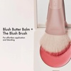 Summer Fridays Sunset Flush Duo – The Blush Brush (1 Count), Blush Butter Balm Pink Sunset (0.14 Oz), Blendable Cream Blush for a Natural, Dewy Glow