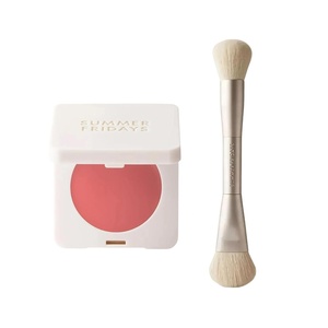 Summer Fridays Dewy Flush Duo – The Blush Brush (1 Count), Blush Butter Balm Soft Strawberry (0.14 Oz), Blendable Cream Blush for Natural, Hydrated Glow