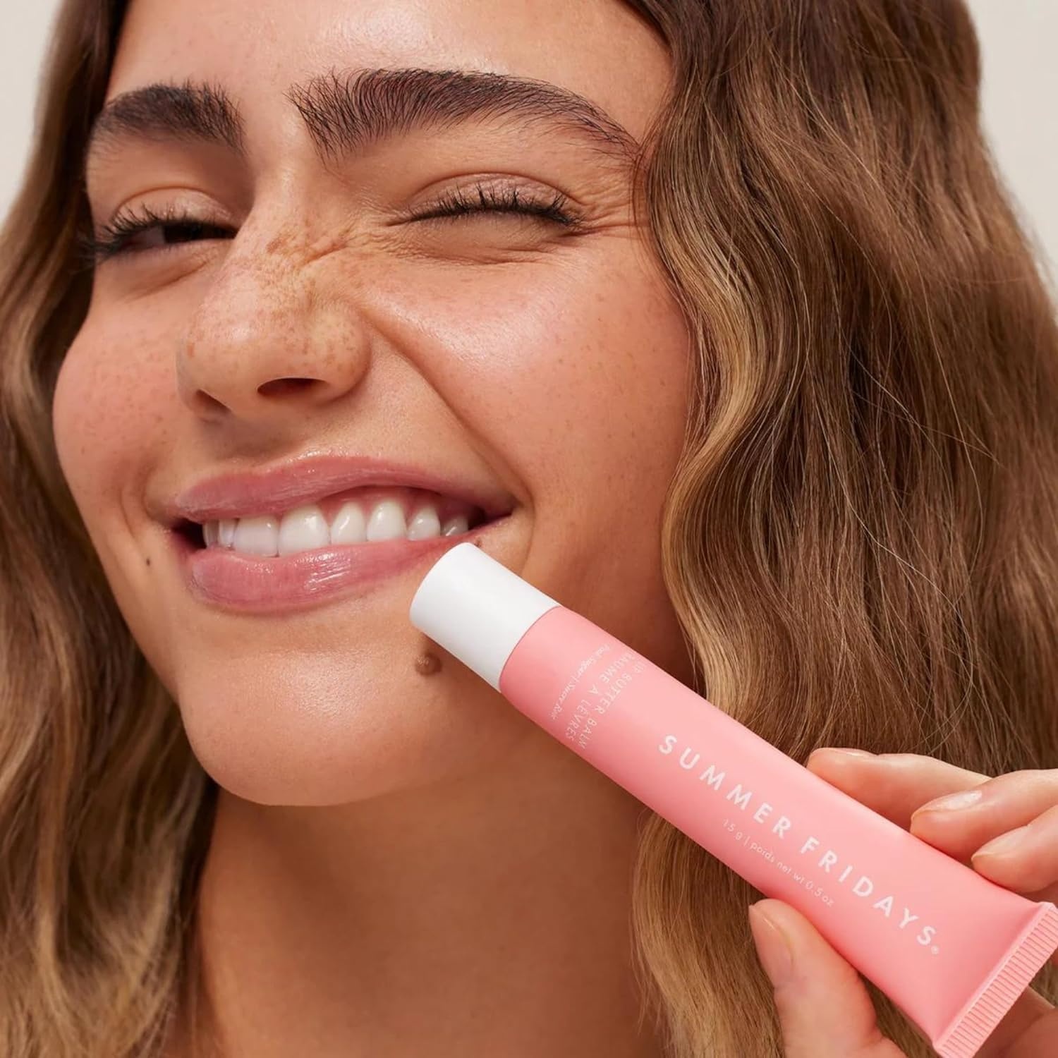 image:imageSummer Fridays Lip Butter Balm Strawberry Soft Serve Vegan 05 OzPink Sugar