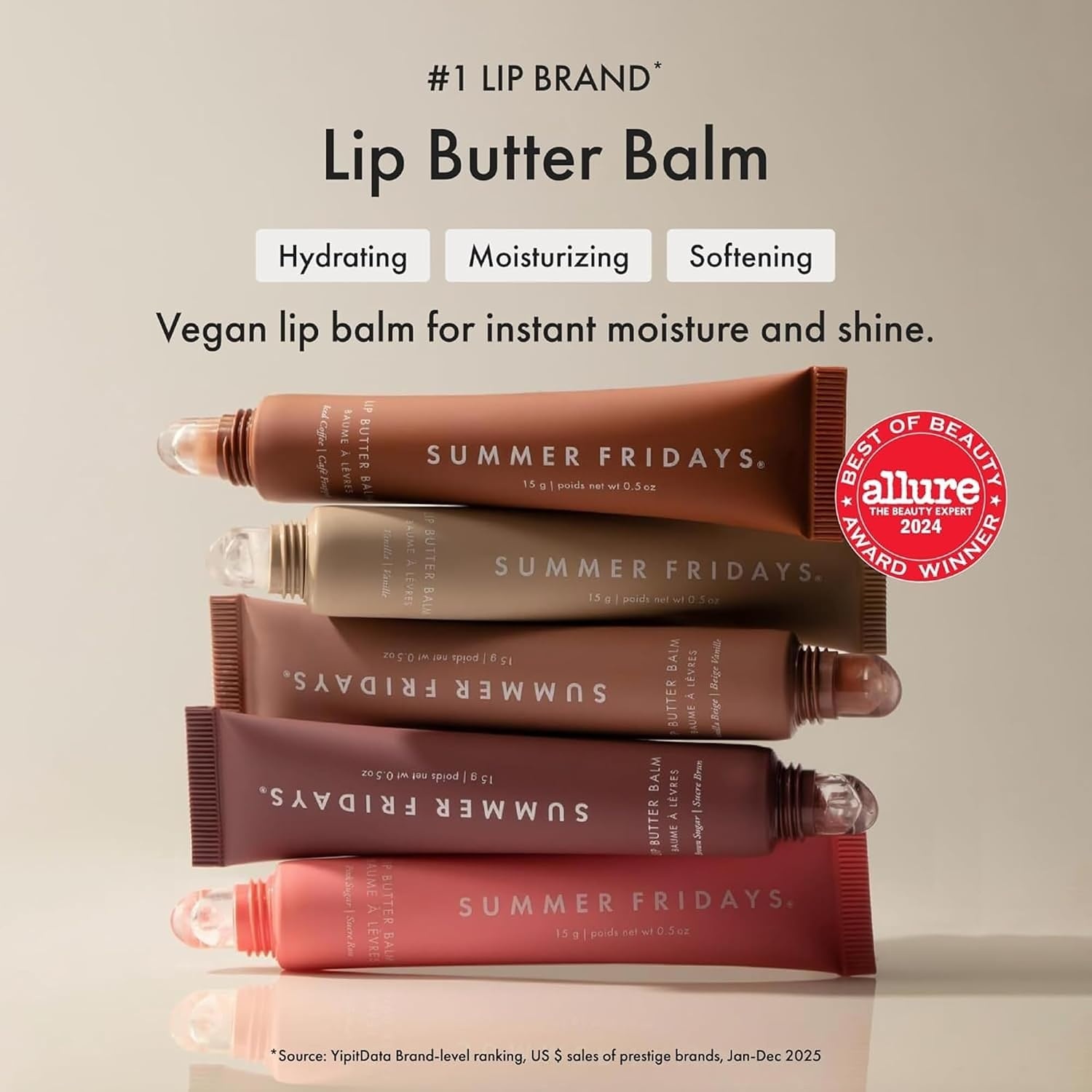 image:imageSummer Fridays Vanilla Beige Lip Trio Lip Butter Balm Vanilla Beige Flushed Lip Stain Rosette SoftLine Lip Liner Cinnamon