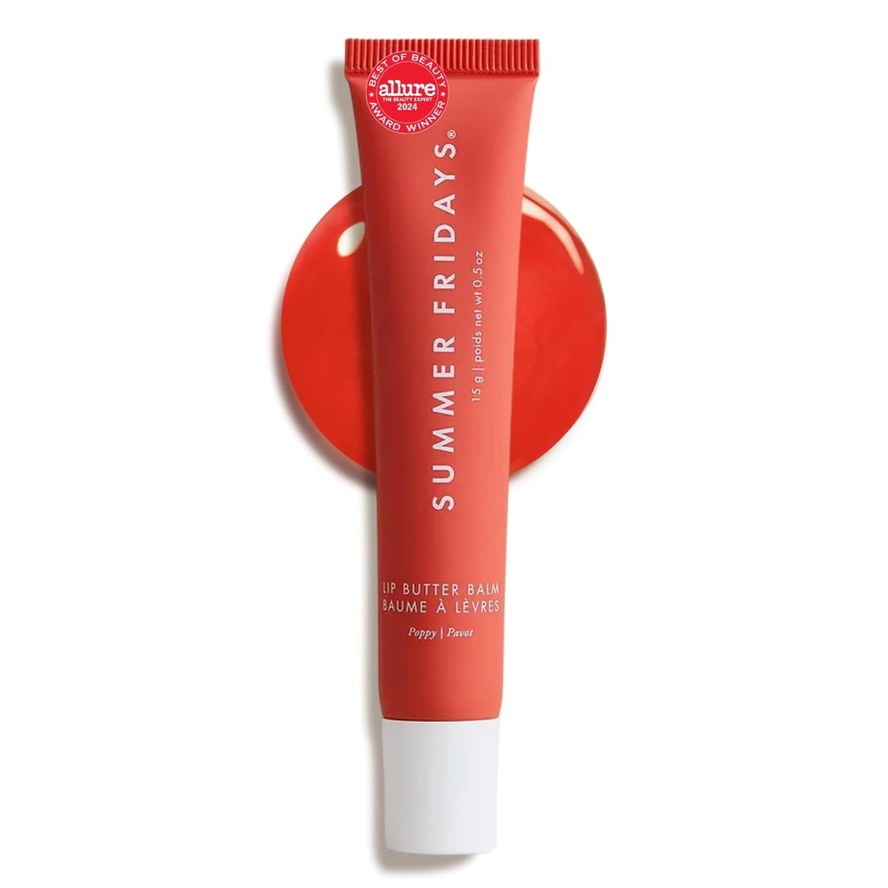 image:imageSummer Fridays Lip Butter Balm Strawberry Soft Serve Vegan 05 OzPoppy