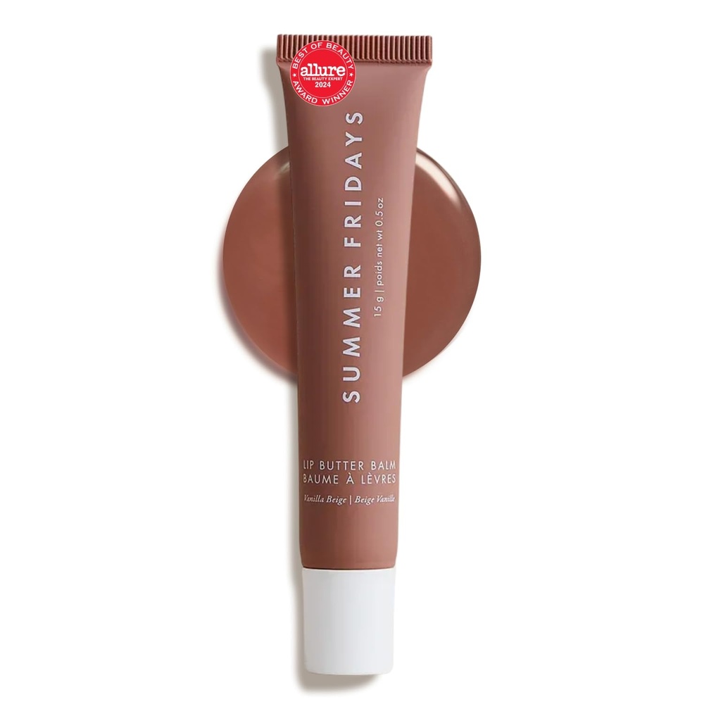 image:imageSummer Fridays Lip Butter Balm Strawberry Soft Serve Vegan 05 OzVanilla Beige