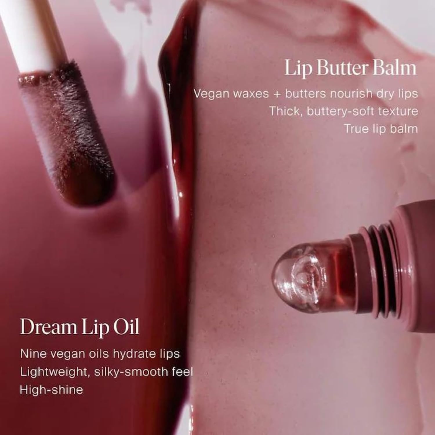 image:imageSummer Fridays Dream Lip Oil Set Tinted Sheer Hydration and High Shine Pink Cloud Blush Dreams Soft Mauve Rosewood Nights 015 Oz